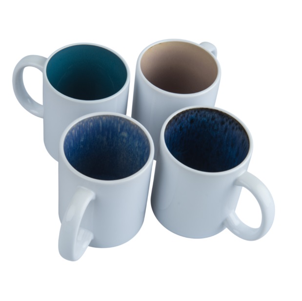 Kubek do sublimacji - kolorowe wnętrze z wzorem